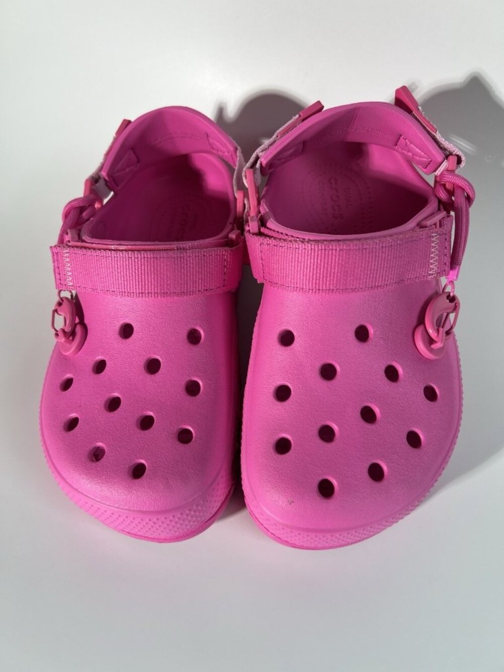 Crocs x Post Malone Duet Max Clog Electric Pink Women Size 7 - Picture 4 of 16